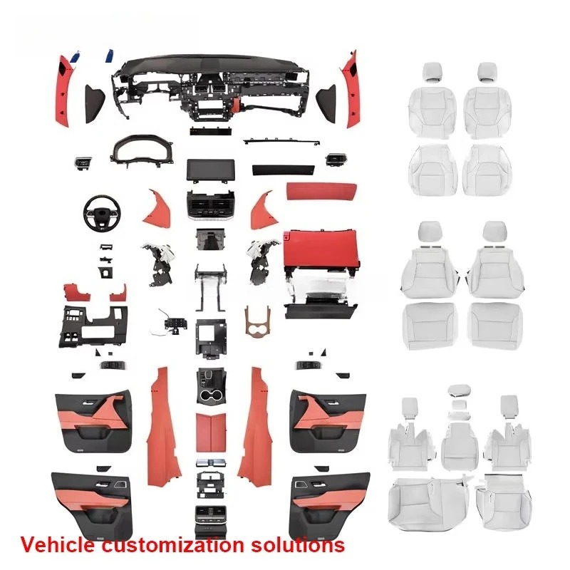 Professional LC200 to LC300 Interior Conversion Kit for RHD Vehicles Complete Dashboard Center Console AC Control Panel Assembly